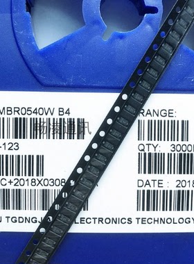 贴片肖特基二极管 MBR0540T1G SOD123 1206 B4 3000只/盘=55元