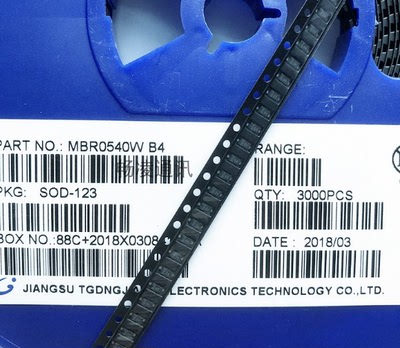贴片肖特基二极管 MBR0540T1G SOD123 1206 B4 3000只/盘=55元