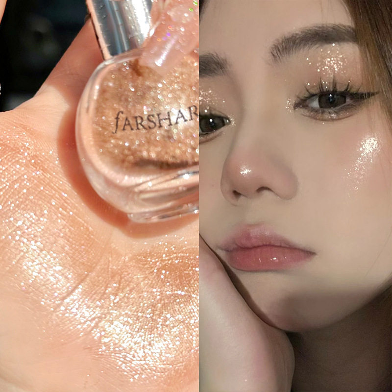 新娘身体闪粉喷雾珠光提亮头发亮晶晶高光球婚礼舞台锁骨定妆散粉