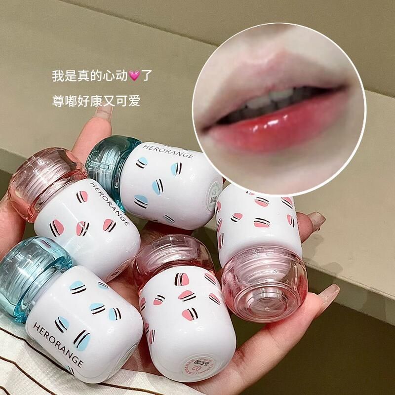 显白镜面轻绒柔云雾泥裸色HERORANGE口红嘟嘟跨境釉水光唇哑光唇