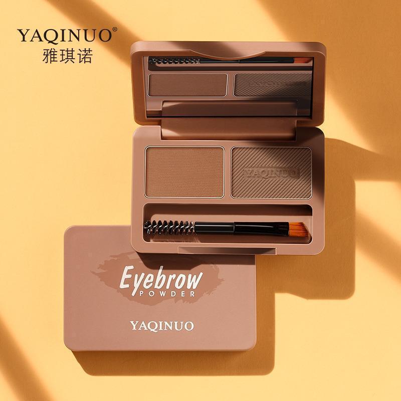 YAQINUO丝柔立体眉粉染眉膏持久眼线卧蚕眼影自然立体眉笔粉 8201