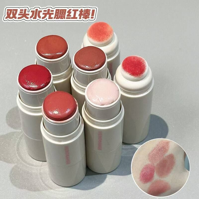 HERORANGE~水光腮红棒韩系少女显白自然裸妆高光提亮低饱和腮红膏