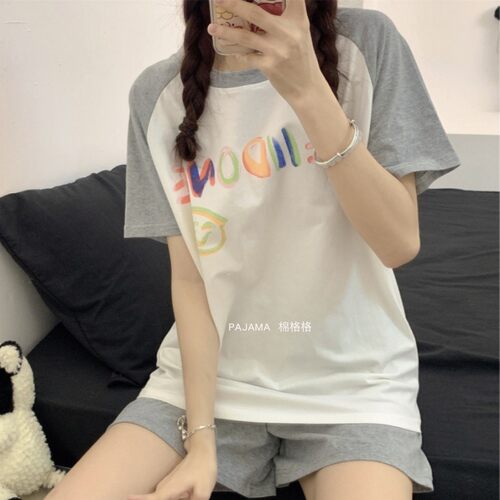 卡仙米女纯棉可爱卡通家居服