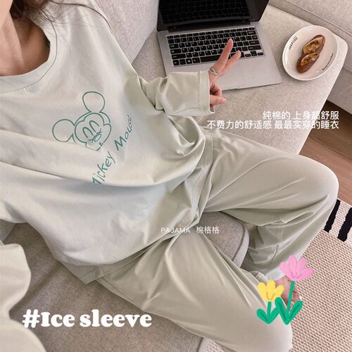 卡仙米女纯棉可外穿睡衣