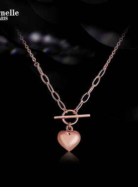 法国Eternelle原创设计爱心项链2025年新款潮流ins轻奢小众锁骨链