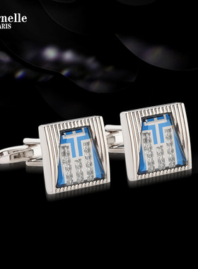 法国Eternelle袖扣轻奢 法式衬衫扣子商务西装袖钉男友生日礼物