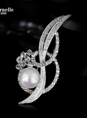 法国Eternelle欧美风胸针女高档气质时尚胸花丝巾扣配饰生日礼物