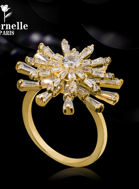 法国Eternelle欧美风个性指环 时尚女手饰戒指潮流食指戒生日礼物