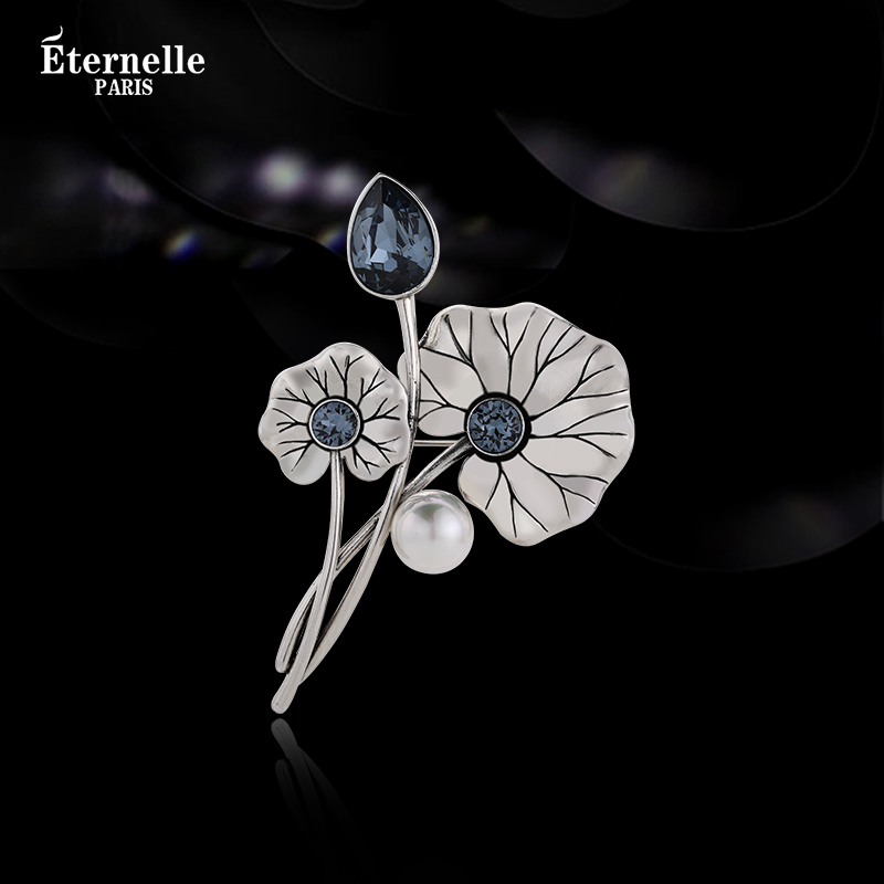 法国Eternelle气质高档花卉胸针