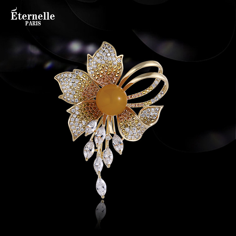 Eternelle法国永恒花朵胸针女2025年新款胸饰高档胸花生日礼物,饰品/流行首饰/时尚饰品新,胸针,淘宝优惠券,粉丝福利购,淘宝优惠卷