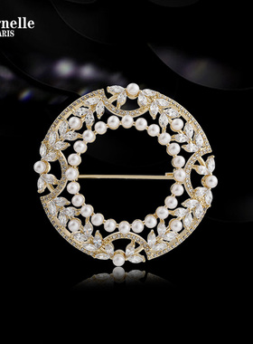 法国Eternelle原创设计胸针高档秋冬轻奢配饰领针胸花防走光徽章