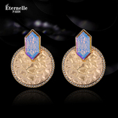 法国Eternelle宫廷复古小众耳钉女2025年新款 耳环轻奢高级感耳饰