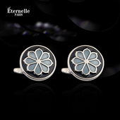 男士 扣 袖 蓝色袖 法国Eternelle欧美时尚 钉送男友生日礼物 法式