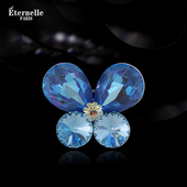 法国Eternelle奥地利水晶时尚 胸针欧美高档奢华胸花典雅气质领针