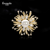 Eternelle法国永恒高雅花卉系列胸针高档 秋冬配饰别针扣领针胸花