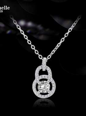 法国Eternelle夏季新款项链女纯银吊坠小众锁骨链网红脖子链饰品