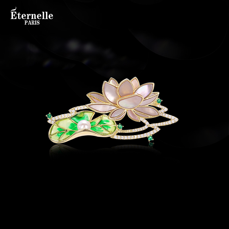 Eternelle荷塘月色系列高档胸针