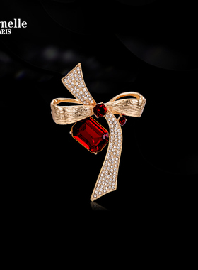 Eternelle法国永恒蝴蝶结胸针气质高档饰品秋冬气质胸花大牌别针