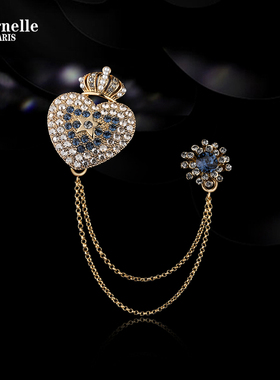 法国Eternelle欧式宫廷复古胸针女气质 轻奢流苏胸花服装领针配饰