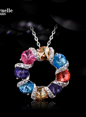 法国永恒Eternelle时尚锁骨链女吊坠摩天轮925纯银项链生日礼物