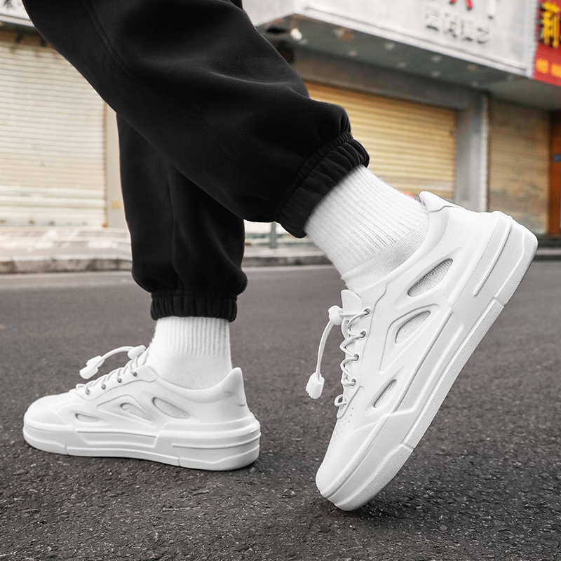 椰子洞洞鞋男款夏季外穿镂空透气防臭防滑EVA一体软底运动凉鞋子