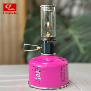 户外烛灯燃气露营灯帐篷浪漫氛围灯烛光灯照明玻璃小汽灯简易烛灯