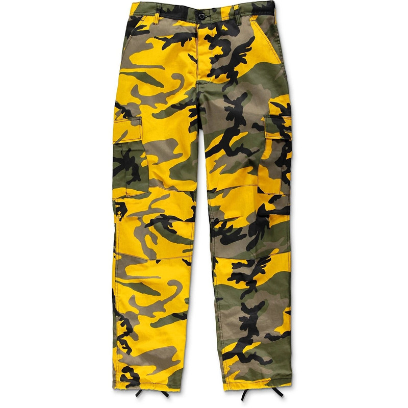 Color Camo BDU Pants迷彩工装裤子 潮流街头休闲束脚长裤男嘻哈