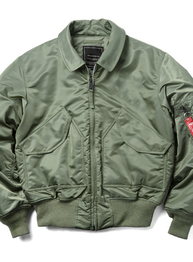 cwu-45p飞行员棉袄alpha阿尔法版型日系面包服冬季空军复古工装男