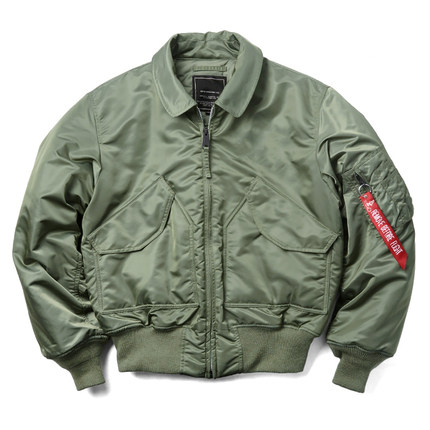 cwu-45p飞行员棉袄alpha阿尔法版型日系面包服冬季空军复古工装男