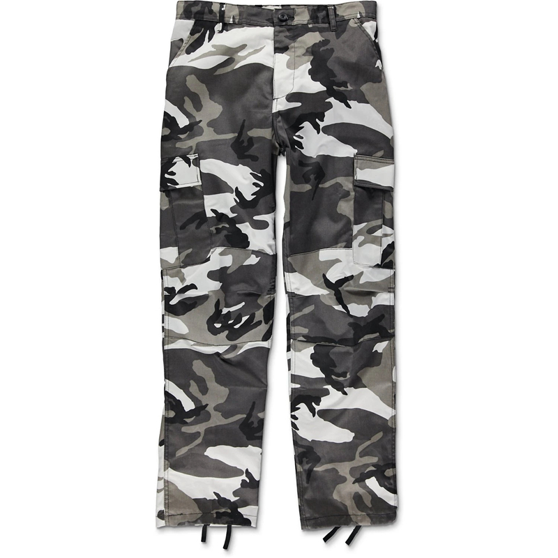 美国BDU PANTS CAMO 雪地迷彩工装裤男机能伞兵束脚裤潮牌国潮牌