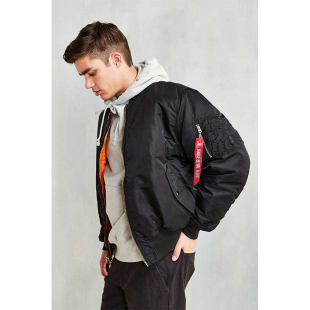 复古棒球服空 飞行员夹克男oversized宽松垫肩MA1秋冬季 美式 军工装