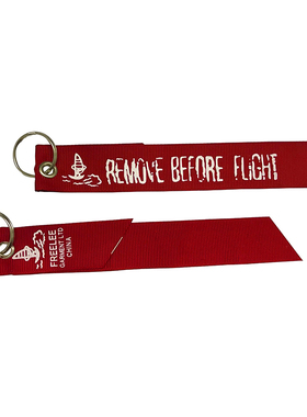 MA1飞行夹克手臂配饰飘带REMOVE BEFORE FLIGHT飞行前删除钥匙扣