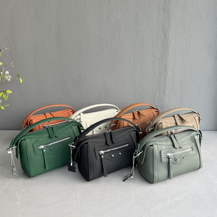 头层牛皮小众百搭休闲小众枕头笑脸包 亏本清仓 正价200 外贸尾货