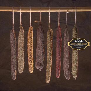 masana玛诗玛莎萨拉米香肠五种口味开袋切片即食红酒 西班牙Mas