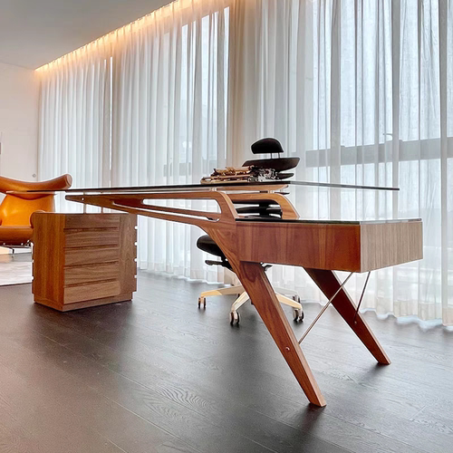 北欧大师设计实木北欧风办公桌