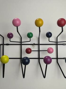美国设计师Eames hang it all伊姆斯糖果球衣架创意挂钩衣帽架