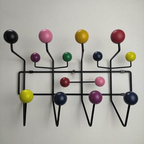 美国设计师Eames hang it all伊姆斯糖果球衣架创意挂钩衣帽架