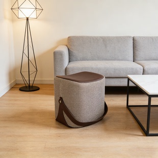 法国设计师Ottoman Stool简约手提凳马鞍凳换鞋凳北欧风软包座凳