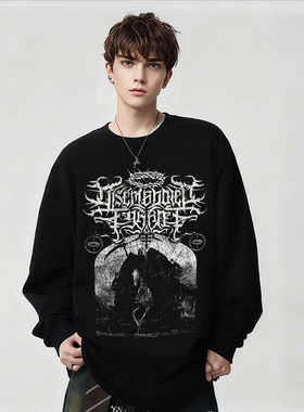 Disembodied Tyrant乐队印花数码直喷男女纯棉长袖T恤上衣春秋潮