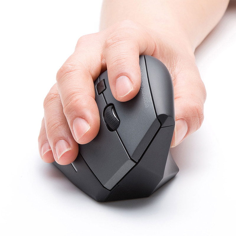 일본 SANWA 블루투스 마우스 직립형 2.4G 무선 컴퓨터 오피스 게임 편안한 수직 그립 인체공학