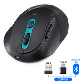 日本SANWA垂直无线鼠标静音人体工学竖握充电蓝牙 USB typec三模