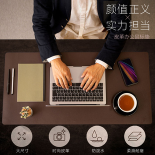 日本SANWA超大鼠标垫书桌垫皮垫子男女键盘电脑游戏办公防水耐磨