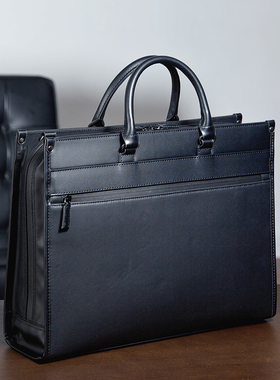 日本SANWA电脑包女14寸防水手提笔记本通勤男士手提15.6寸手提男平板ins单肩时尚商务包简约多功能公文包小众