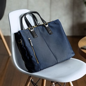 日本SANWA电脑包轻奢原装 进口女商务手提包新款 大容量男潮斜挎包