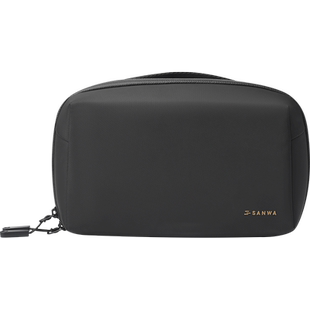 日本SANWA数码收纳包防水防震大容量便携小挎包卡带盒switch收纳包ns保护套充电器数据线内存卡多功能整理袋