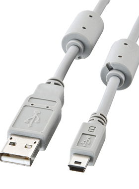 日本SANWA连接线USB2.0转Mini USB数据线 迷你USB 1.8/3/5米