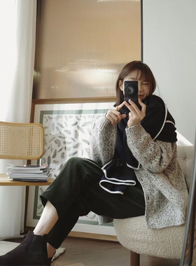 秋冬季针织小香风女刺绣