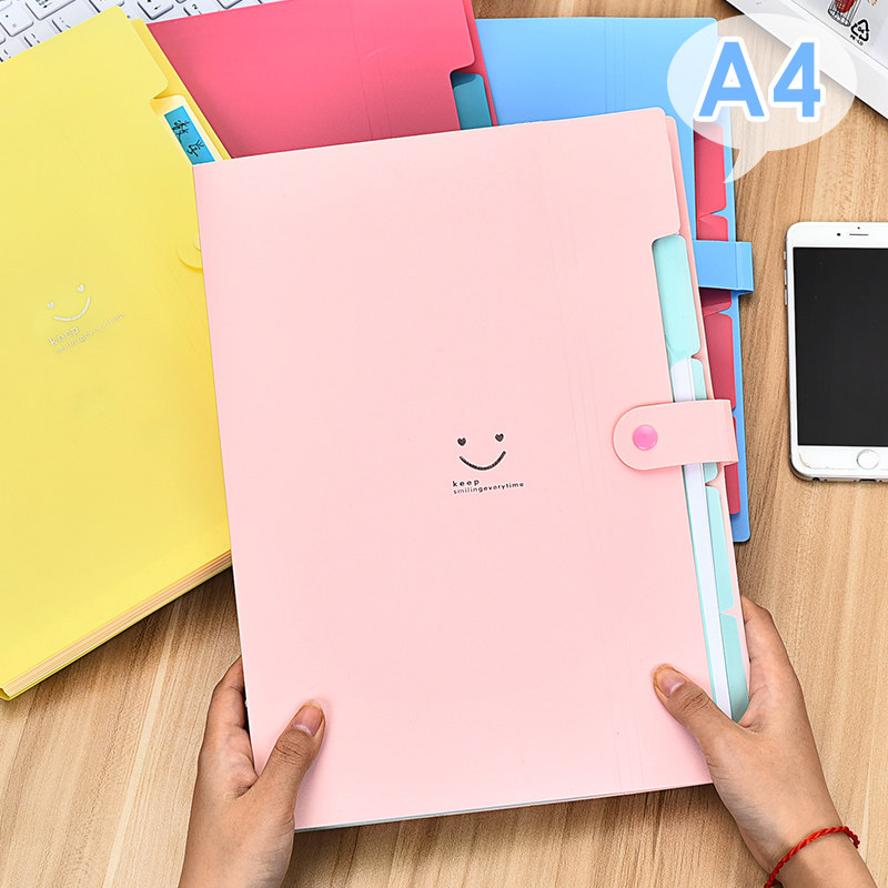 学生a4风琴包多层分类袋可爱创意