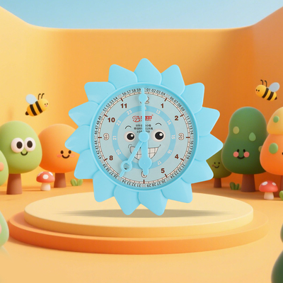 钟表模型一二年级小学生三针时钟面教学儿童学具学习认识时间教具