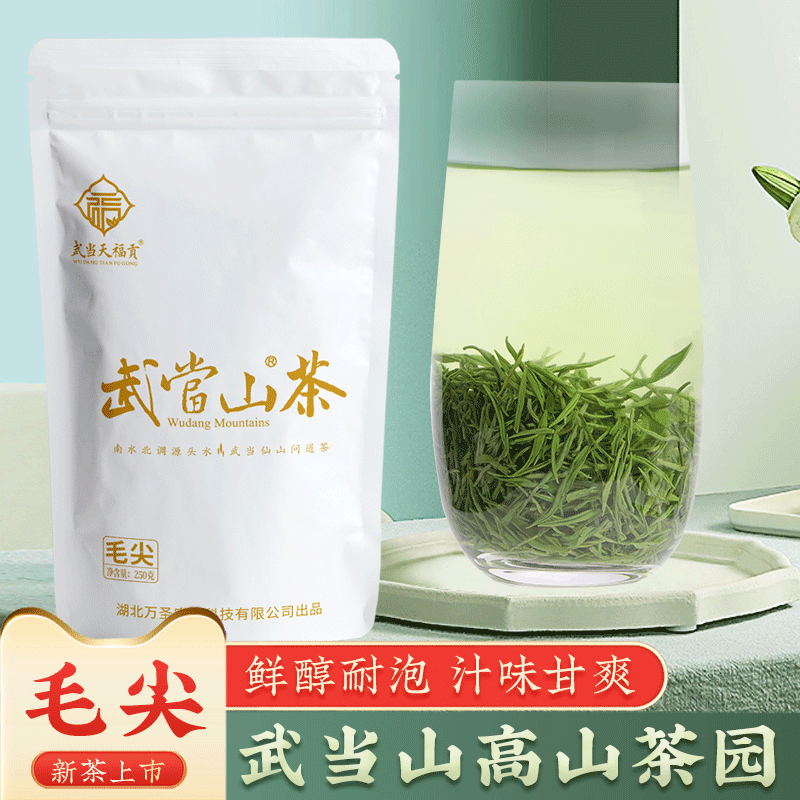 2026新茶湖北十堰竹山竹溪炒青绿茶毛尖武当山浓香耐泡茶叶250g